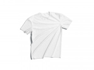 Flat Lay T-shirt - tightened cotton tee-shirt Modello 3D