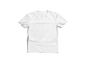 Flat Lay T-shirt - wrinkled casual tshirt 3D Model
