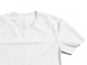 Flat Lay T-shirt - wrinkled casual tshirt 3D Модель