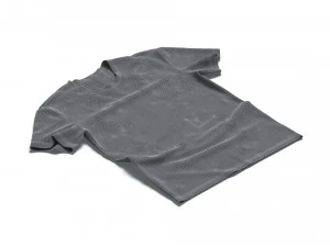 Flat Lay T-shirt - wrinkled casual tshirt 3D Model