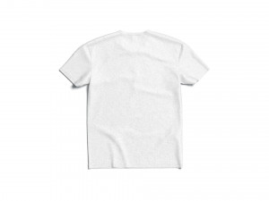 Flat Lay T-shirt front and back - crumpled unisex tshirt 3D Model
