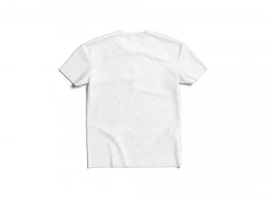 Flat Lay T-shirt front and back - crumpled unisex tshirt 3D Model