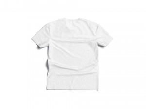Flat Lay T-shirt front and back - wrinkled fabric tee-shirt Modello 3D