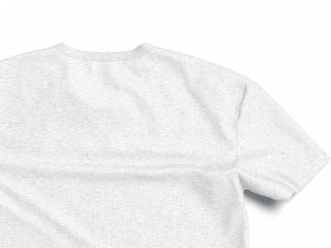 Flat Lay T-shirt front and back - wrinkled fabric tee-shirt Modello 3D