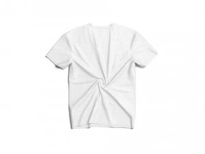 Flat Lay T-shirt front and back - twisted casual tshirt 3D Model
