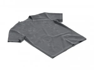 Flat Lay T-shirt fabric types - crimpled twisted and folded tshirt 3D Model