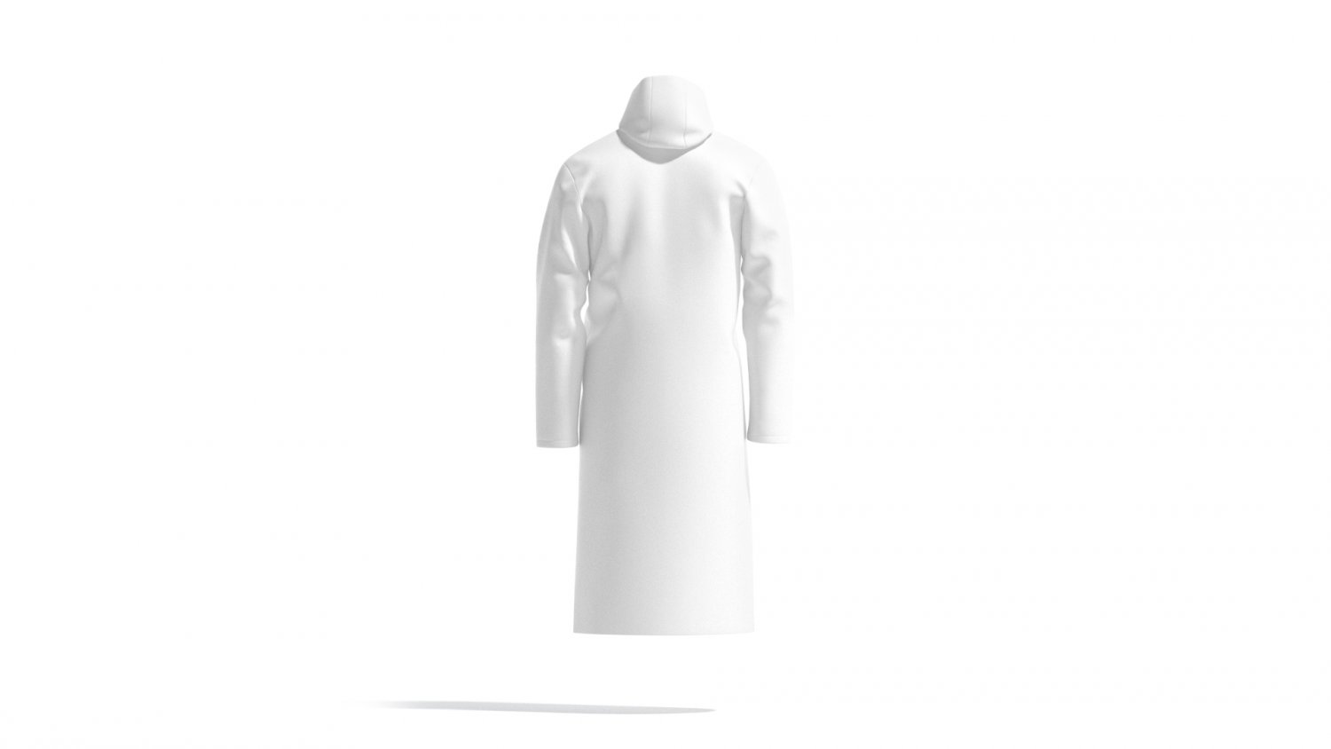 Long white top raincoat