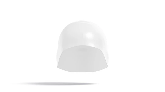 व्हाइट स्विम कैप सेट - स्पोर्ट्स रबर स्विमिंग टोपी 3D मॉडल .c4d .max .obj .3ds .fbx .stl .blend 