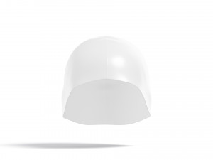 White Swim Cap Set - sports rubber swimming hat 3D मॉडल