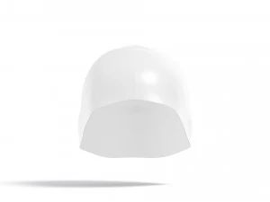 White Swim Cap Set - sports rubber swimming hat 3D Model