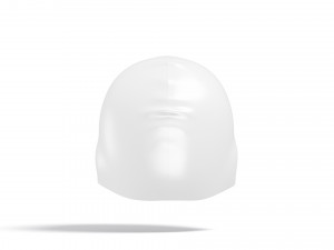White Swim Cap Set - sports rubber swimming hat 3D 模型
