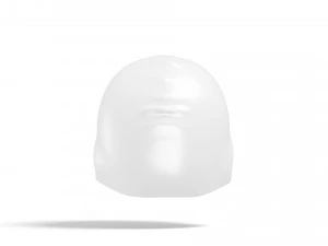 व्हाइट स्विम कैप सेट - स्पोर्ट्स रबर स्विमिंग टोपी 3D मॉडल