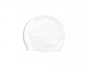 व्हाइट स्विम कैप सेट - स्पोर्ट्स रबर स्विमिंग टोपी 3D मॉडल