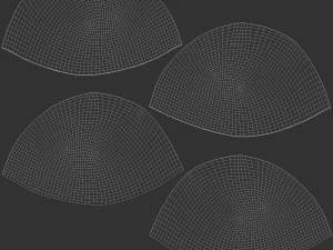 व्हाइट स्विम कैप सेट - स्पोर्ट्स रबर स्विमिंग टोपी 3D मॉडल