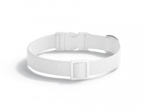 White Dog Collar - nylon pet leash 3D Model