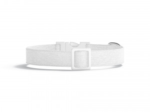 White Dog Collar - nylon pet leash 3D Model