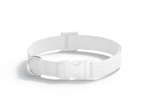 White Dog Collar - nylon pet leash 3D Model