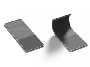 Animated Flexible Phone - twisted smartphone with cyclic animation of the display curling Modello 3D
