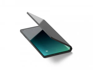 Telefone flex&iacute;vel animado - livro de smartphone com anima&ccedil;&atilde;o c&iacute;clica de dobramento da tela Modelo 3D