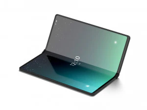 Telefone flex&iacute;vel animado - livro de smartphone com anima&ccedil;&atilde;o c&iacute;clica de dobramento da tela Modelo 3D