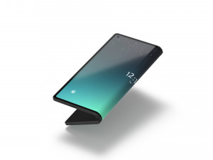 Animated Flexible Phone - smartphone book with cyclic animation of display folding 3D 모델