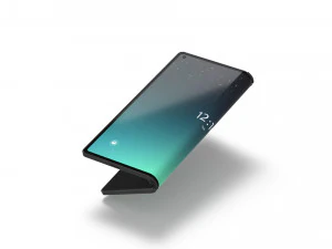 Telefone flex&iacute;vel animado - livro de smartphone com anima&ccedil;&atilde;o c&iacute;clica de dobramento da tela Modelo 3D