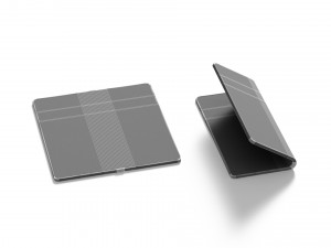 Animated Flexible Phone - smartphone book with cyclic animation of display folding 3D 모델