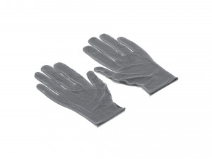 Blue Rubber Gloves 2 Types - disposable medicine nitrile protective glove 3D Model
