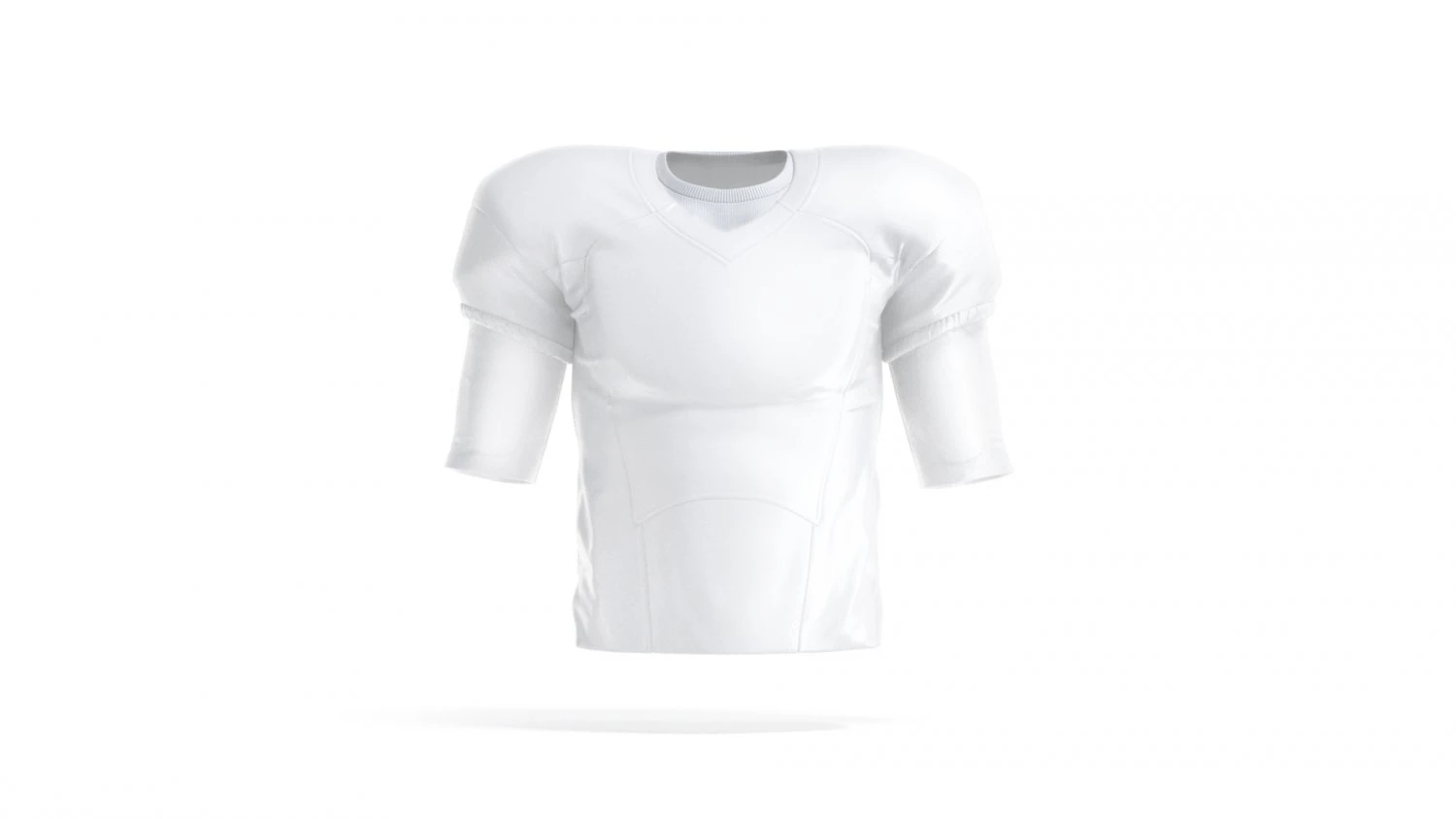 White American Football Jersey - protect quarterback player uniform 3D Model .c4d .max .obj .3ds .fbx .stl .blend 