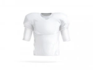 Wit American Football-shirt - bescherm het uniform van de quarterback-speler 3D Model