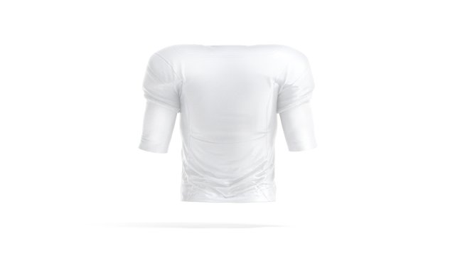 White American Football Jersey protect quarterback player uniform 3D in 3DExport