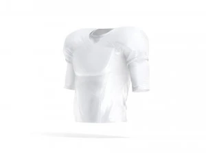 White American Football Jersey - protect quarterback player uniform 3D Model