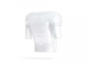 White American Football Jersey - protect quarterback player uniform 3D Model