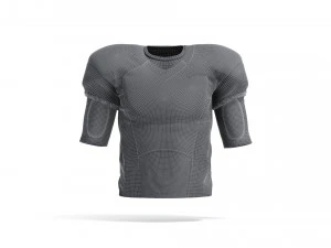 White American Football Jersey - protect quarterback player uniform 3D Model