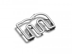 Blue neon lowercase letters - illuminated led lower case font 3D Model