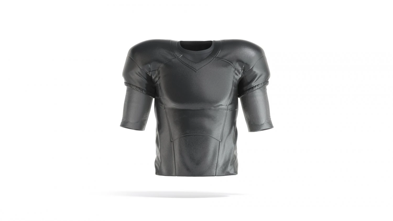 Black American Football Jersey - protect quarterback player uniform 3D Model .c4d .max .obj .3ds .fbx .stl .blend 