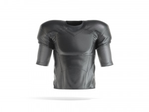 Black American Football Jersey - protect quarterback player uniform 3D Model
