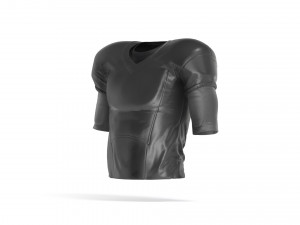 Black American Football Jersey - protect quarterback player uniform 3D Модель