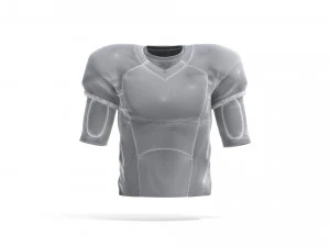 Black American Football Jersey - protect quarterback player uniform 3D Model