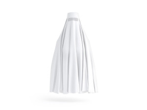 White Burqa - muslim traditional woman outer hijab 3D Model