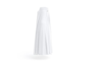 White Burqa - muslim traditional woman outer hijab Modello 3D