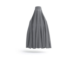 White Burqa - muslim traditional woman outer hijab Modello 3D