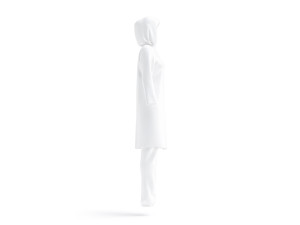 White Burkini - muslim woman swimsuit with hijab 3D Model