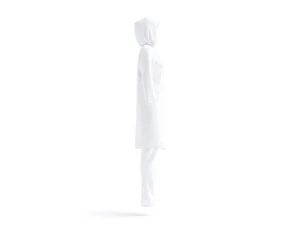 White Burkini - muslim woman swimsuit with hijab 3D Model