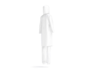 White Burkini - muslim woman swimsuit with hijab 3D Model