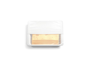 Cheese Packaging - plastic transparent tray with chese slices 3D Модель