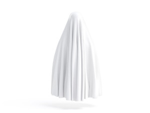 White Chador - muslim traditional woman outer garment 3D Model