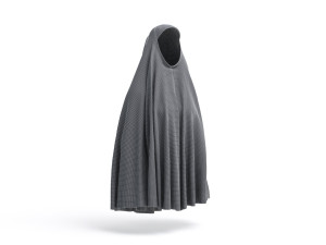 White Chador - muslim traditional woman outer garment 3D Model