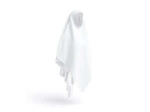 White Khimar - muslim traditional woman jilbab Model 3D