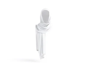 सफ़ेद शायला - मुस्लिम पारंपरिक महिला हेडस्कार्फ़ 3D मॉडल